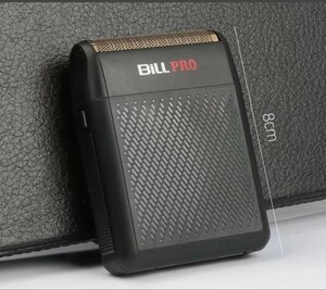 BILL PRO type-c充電式電気シェーバー　床屋/美容室用にも　丸刈り　すね毛そり　ツーブロック　等にも