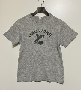 ☆WAREHOUSE ウエアハウス CHELEY CAMPS 半袖Tシャツ S 灰色 杢グレー 霜降り カウボーイ