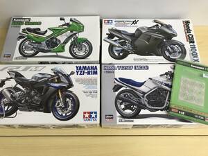 115(24-3) 【未組み立/1円～】 バイク プラモデル 4箱 まとめ 1/12 カワサキ KR250(KR250A) ホンダ CBR1100XX スーパーブラックバード 他