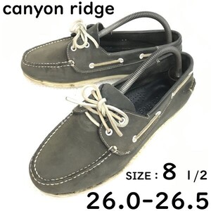 canyon ridge★デッキシューズ/スリッポン【8.5/26.0-26.5/カーキ】Vintage/Shoes/trainers◆sB-066