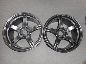 ☆DOALL☆CST☆ZERO1　HYPER　V２☆メタルシルバー☆18ｘ9.5ｊ+12☆PCD114.3☆5H☆2本セット☆