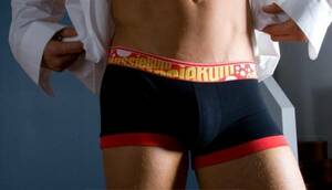 “AussieBum Flaunt Hipster Black サイズUS-XS”。