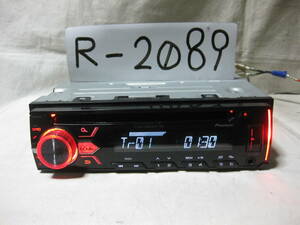 R-2089　Carrozzeria　カロッツェリア　DEH-4300　MP3　フロント　USB AUX　1Dサイズ　CDデッキ　補償付