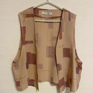 婦人服 レトロ ベスト Fフリーサイズ 美品