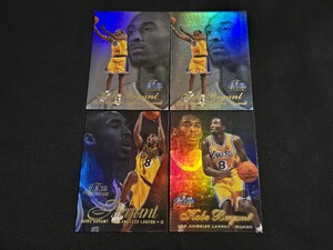 希少 FLEER 1996-97 / 1997-98 Flair Showcase Kobe Bryant コービー・ブライアント 4枚 まとめセット NBA カード