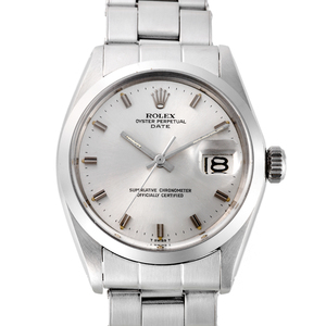 ROLEX オイスターパーペチュアルデイト Ref.1500 シルバー 1967年前後 アンティーク品 メンズ 腕時計