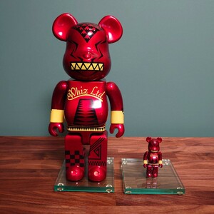 BE@RBRICK whiz 400% +100% ベアブリック メディコムトイ 初期型 2008年 希少 レア 箱なし 正規品 (検索用; STUSSY KAWS BAPE )