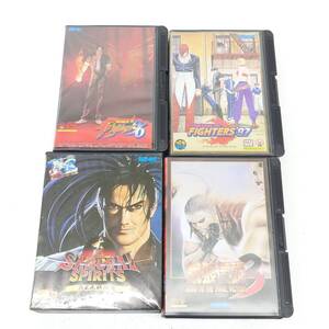 【中古品】ネオジオソフト KOF ’96 ’97 サムライスピリッツ 餓狼伝説3　4本まとめセット .