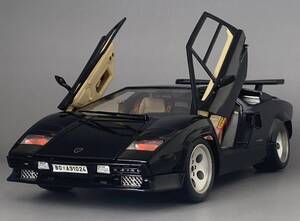 Bburago 1/18 Lamborghini Countach 5000 Quattrovalve 1988 Black ◆ Countach - Diablo - Murcielago ◆ ランボルギーニ ブラーゴ 3337