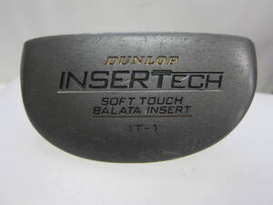 ★332）パター・ダンロップ 「DUNLOP/INSERTECH」IT-1 /サイズ約）90.5㎝【35インチ】/総重量-約457g　※傷み現状品■120