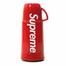 【新品】14FW Supreme - Helios/Supreme Logo Thermos レッド　ヘリオス水筒　ボックス