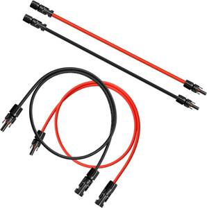 5M WBGADAM MC4 ケーブル 12AWG 5m ソーラーケーブル延長用ケーブル 4sq 太陽光パネル用ケーブル mc4 