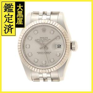 ROLEX　ロレックス　デイトジャスト　179174G　ステンレス/ホワイトゴールド　SS/WG　シルバー　レディース　自動巻き【432】