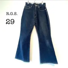 18【R.G.S】フレアデニムジーンズ(M)(29インチ)パンツ　ブーツカット