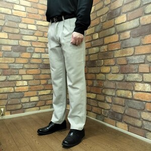 BP3-267【LEGENDARY GOLD KHAKIS】メキシコ製 OLD スラックスパンツ【W30 メンズ M】【モデル175cm】ベージュ チノパン アメカジ USA古着