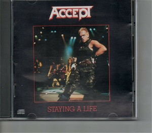 【送料無料】 アクセプト /Accept - Staying A Life【超音波洗浄/UV光照射/消磁/etc.】Live in Japan 1985/U.D.O./Dirkschneider　