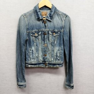 K19 American Eagle Outfitters アメリカンイーグルアウトフィッターズ デニム ジャケット Gジャン ウォッシュ レディース インディゴ XS