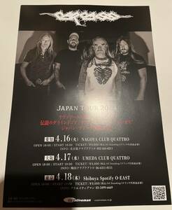 CARCASS Japan Tour 2024 フライヤー10枚　未使用新品 EX