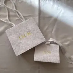 Dior ホワイト ギフト袋 大小セット