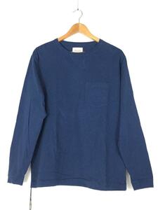 CAL O LINE◆18aw/長袖Tシャツ/S/コットン/ブルー/CL182-006