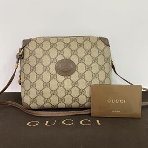 GUCCI グッチ GG柄 ショルダーバッグ PVC ブラウン 4936046