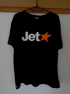 ジェットスター Tシャツ Jetstar 企業ロゴTシャツ 企業物 広告ノベルティー 飛行機 旅客機 航空機Tシャツ アメカジ ビンテージ 古着