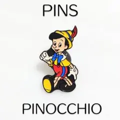 美品 ピノキオ ピンバッジ ピンズ レトロ ディズニー アニメ かわいい 雑貨