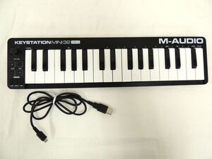 【通電確認品】M-Audio 32鍵 USB MIDIキーボード Keystation Mini32 MK3 薄型ベロシティー対応 ミニキーボード 宅録 /80サイズ