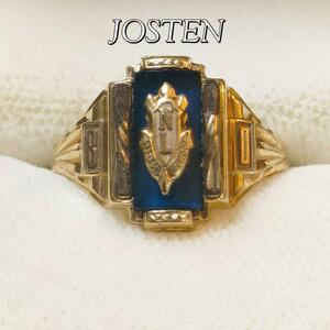 JOSTEN ジャスティン カレッジリング 10K 1980年 ヴィンテージ アンティーク美品 希少品 クラスリング シグネットリング スクールリング