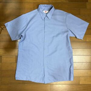 希少 G&K SERVICE ワークシャツ shirts 古着 L 半袖シャツ US 