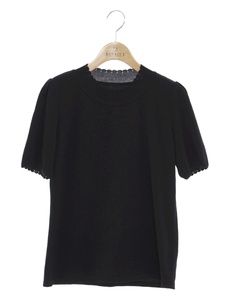 FOXEY フォクシー ニット Knit Tops ブラック IT7M36920D8W