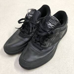 ●Reebok×Maison Margiela リーボック メゾンマルジェラ レザー ローカットスニーカー PROJECT 0 CC MO memory of ブラック 27.5cm 0.66kg