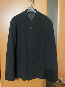 希少 アーカイブ『agnes b. homme』 90sフランス製ウールカシミアスタンドカラージャケット アニエスベー VINTAGE ヴィンテージ 古着