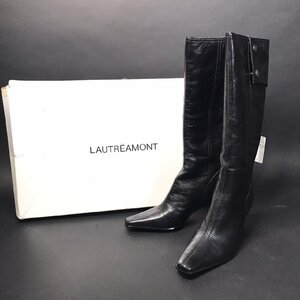 FG0712-2-4-3 LAUTREAMONT ロートレアモン ブーツ レディース レザー ブラック 24㎝ 100サイズ