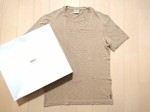 【美品】アルマーニコレッツオーニ ARMANI Tシャツ しなやかポーター SIZE:S (S～M程度)