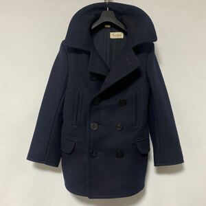 美品 buzz rickson fennica beams 10ボタン フラップ P コート 36 バズリクソンズ ビームス ウール NAVY PEA coat 20