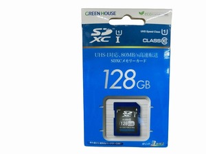 【未使用】 グリーンハウス GREEN HOUSE SDXCメモリーカード GH-SDC-YMUA128G