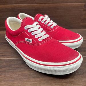 B-3 VANS ヴァンズ OFF THE WALL ウォーキングシューズ カジュアルシューズ ローカットシューズ レッド メンズ 27cm