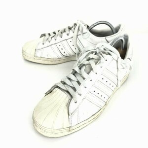 adidas★スーパースター/本革/レザースニーカー【size -24.5/白】シェルトゥー/3ストライプス/アディダス◆B-51