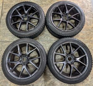 【希少！】RAYS ホムラ 2×5S 18インチ 8J＋43 PCD112 5穴 5H ベンツ アウディ VW ゴルフ Aクラス CLA Cクラス A3 A4 スタッドレス