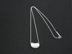 1円 ■美品■ TIFFANY＆Co ティファニー ビーン SV925 ネックレス ペンダント アクセサリー レディース シルバー系 AX8962