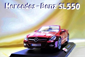 新品マイスト1/18【Maisto】■Mercedes Bentz SL550/レア■ミニカー/BMW/フェラーリ/アウディ/ランボルギーニ/ポルシェ/オートアート/京商