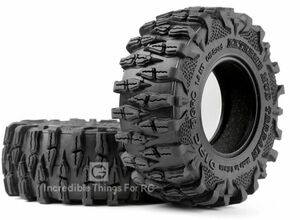 GRC製　F294B　1.9 タイヤ アキシャル タミヤ scx10 クローラー /ロッククローラータイヤ2本セット