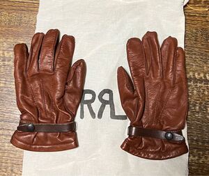 新品未使用　RRL LEATHER GLOVE MADE IN ITAY ダブルアールエル レザー グローブ イタリア製 レザーグローブ グローブ