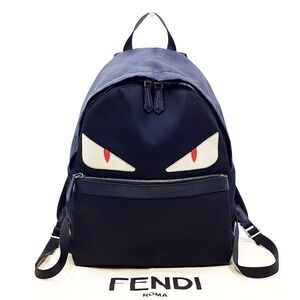 フェンディ FENDI リュックサック バックパック デイパック バッグ 鞄 7VZ012 バッグバグズ モンスター 紺 ネイビー系 01-24103107-J