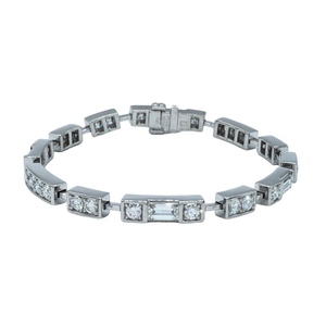 ハリーウィンストン HARRY WINSTON トラフィックブレスレット K18ホワイトゴールド K18WG ジュエリー 中古