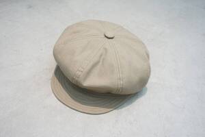 美品 NEWYORK HAT&CAP CO ニューヨークハット コットン キャスケット キャップ スピットファイア 帽子 ハット ベージュ サイズL 1128O