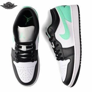 新品 28.5cm ナイキ エア ジョーダン NIKE AIR JORDAN 1 LOW グリーングロー ホワイト ブラック グリーン 未使用 正規品 本物 553558-131