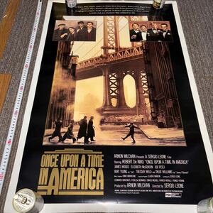 ● 希少 当時物 US版ポスター『ワンス・アポン・ア・タイム・イン・アメリカ』（Once Upon a Time in America） 大型映画ポスター