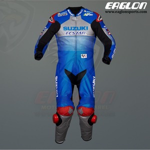 海外 送料込み 　高品質　アレックス・リンス Suzuki Ecstar MotoGP 2020 レーシングレザースーツ 　 サイズ各種　本革　レプリカ